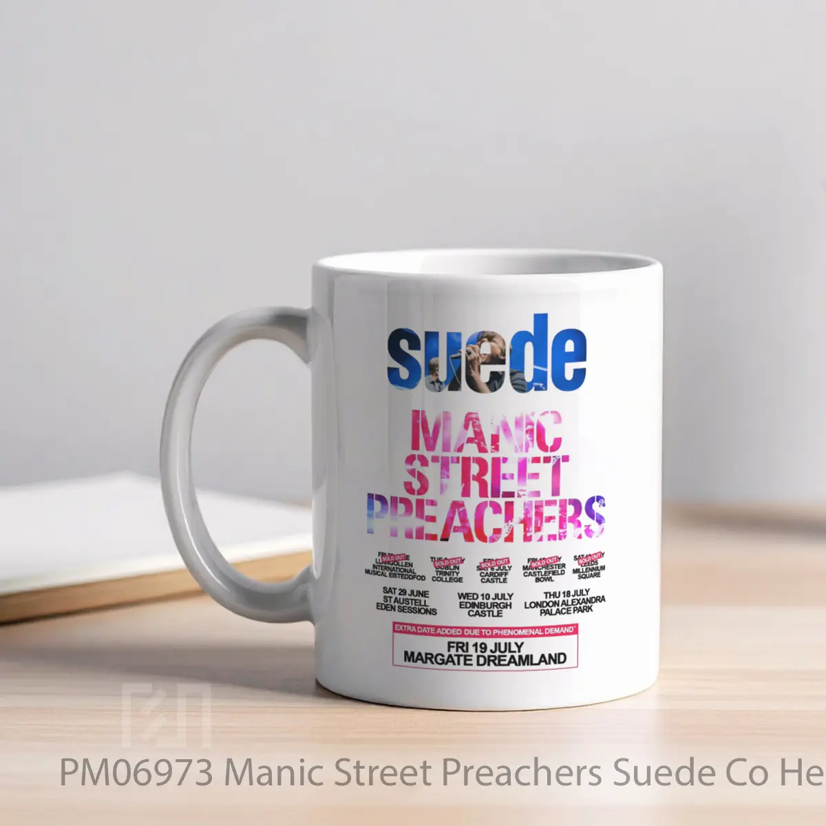 Mug Manic Street Preachers Suede Co Headlining Tour 2024 MPM06973 - All-side / Desain