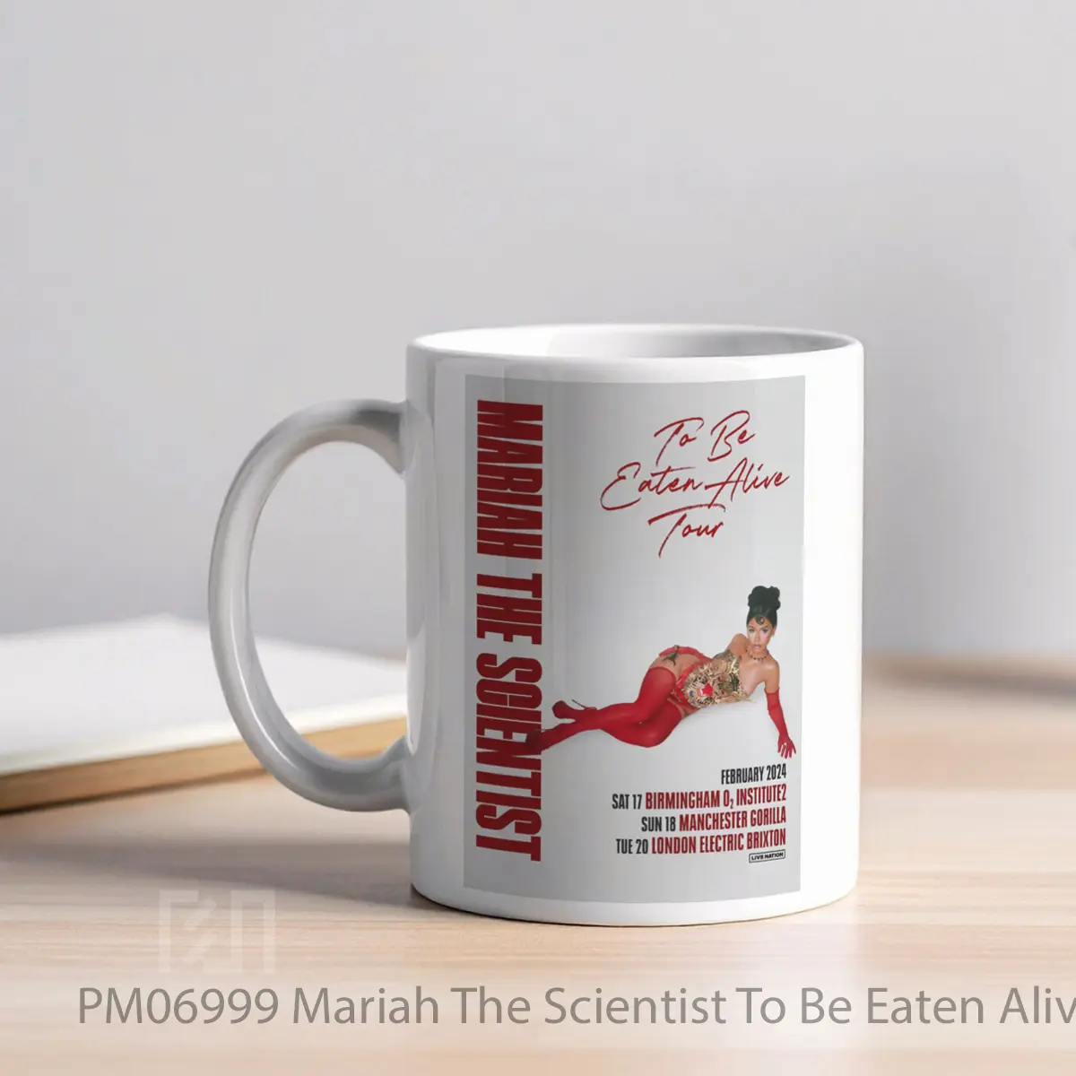 Mug Mariah The Scientist To Be Eaten Alive Uk Tour 2024 MPM06999 - All-side / Desain