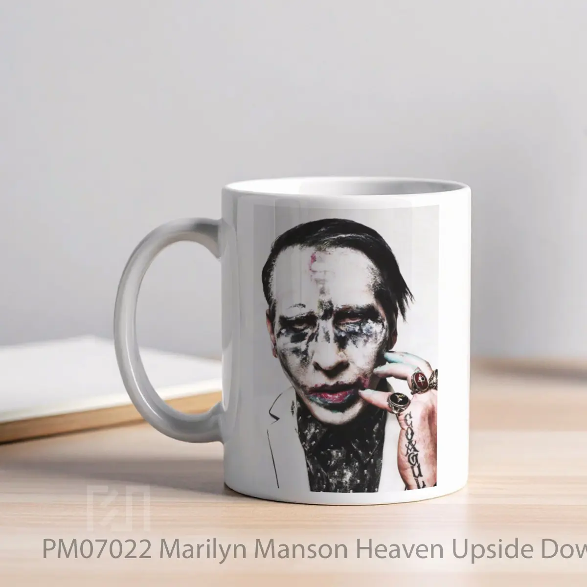 Mug Marilyn Manson Heaven Upside Down Print MPM07022 - All-side / Desain