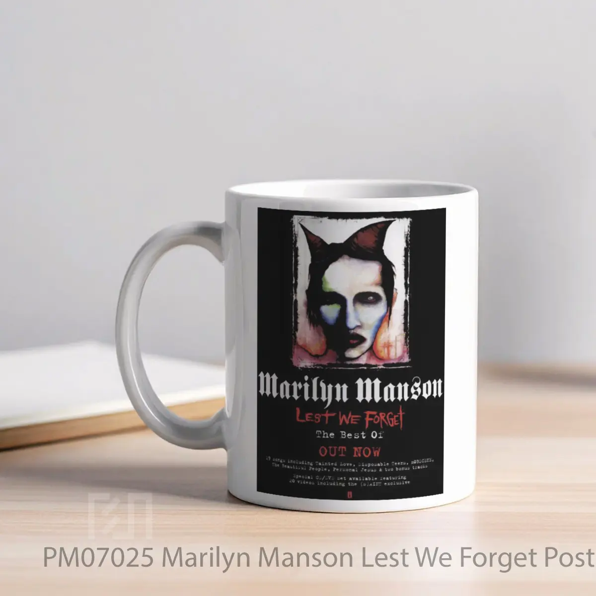Mug Marilyn Manson Lest We Forget MPM07025 - All-side / Desain