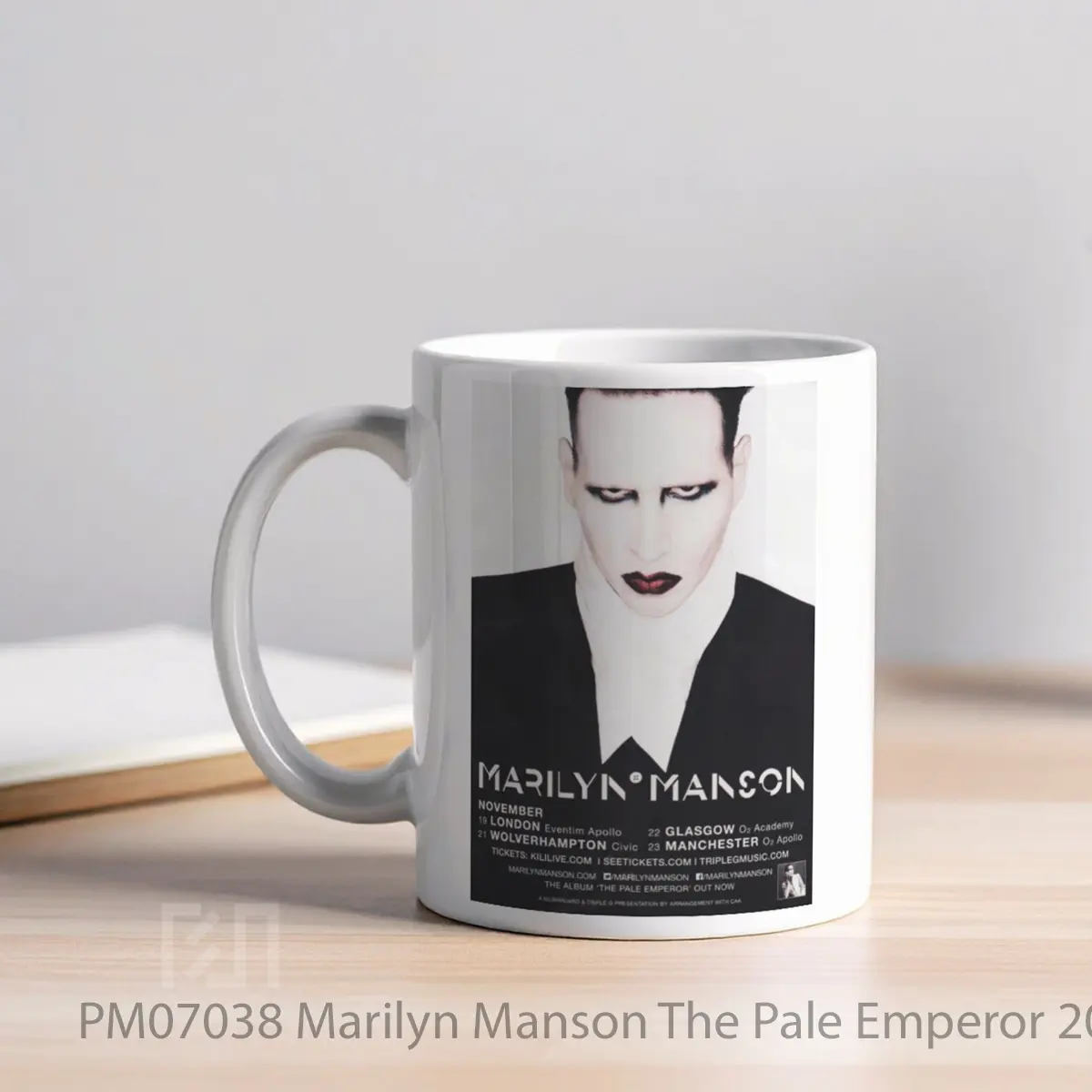 Mug Marilyn Manson The Pale Emperor 2015 Uk Tour MPM07038 - All-side / Desain