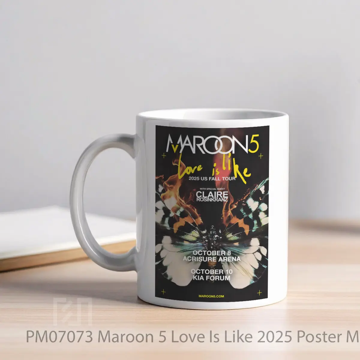 Mug Maroon 5 Love Is Like 2025 MPM07073 - All-side / Desain