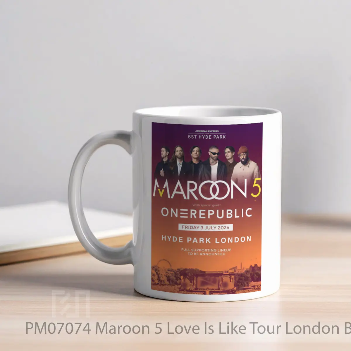 Mug Maroon 5 Love Is Like Tour London Bst MPM07074 - All-side / Desain