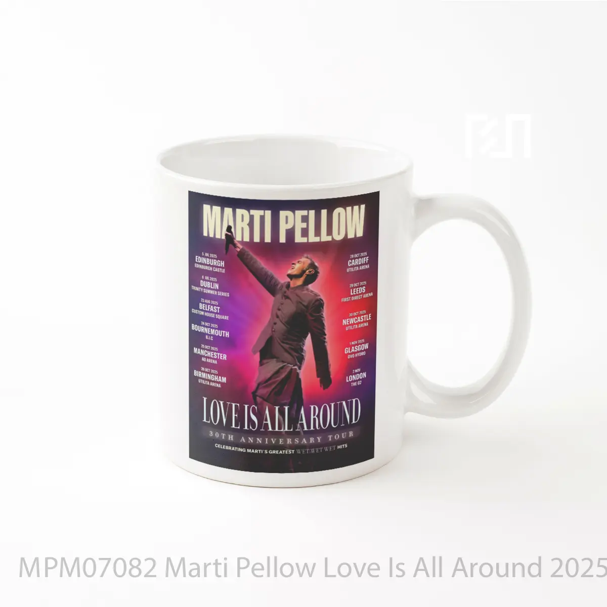 Mug Marti Pellow Love Is All Around 2025 Uk Arena Tour MPM07082