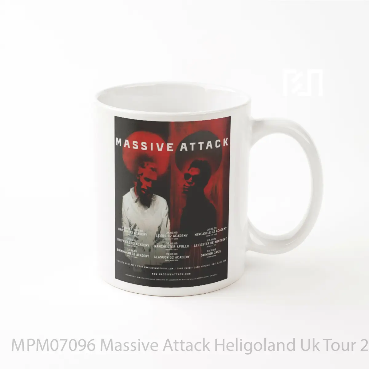 Mug Massive Attack Heligoland Uk Tour 2009 MPM07096
