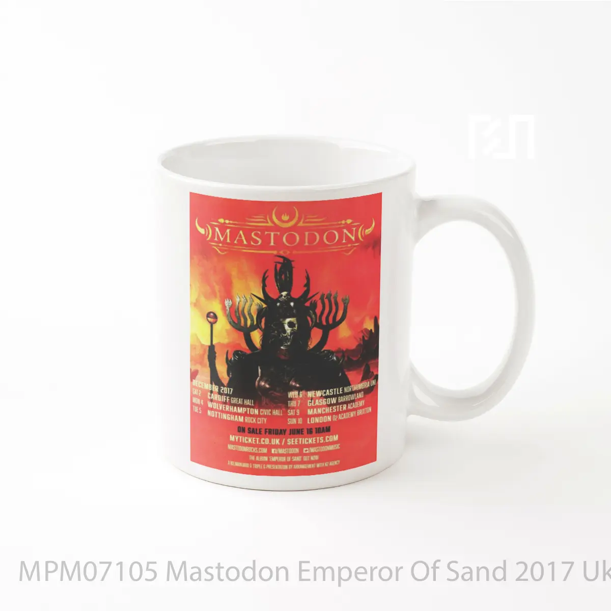 Mug Mastodon Emperor Of Sand 2017 Uk Tour MPM07105