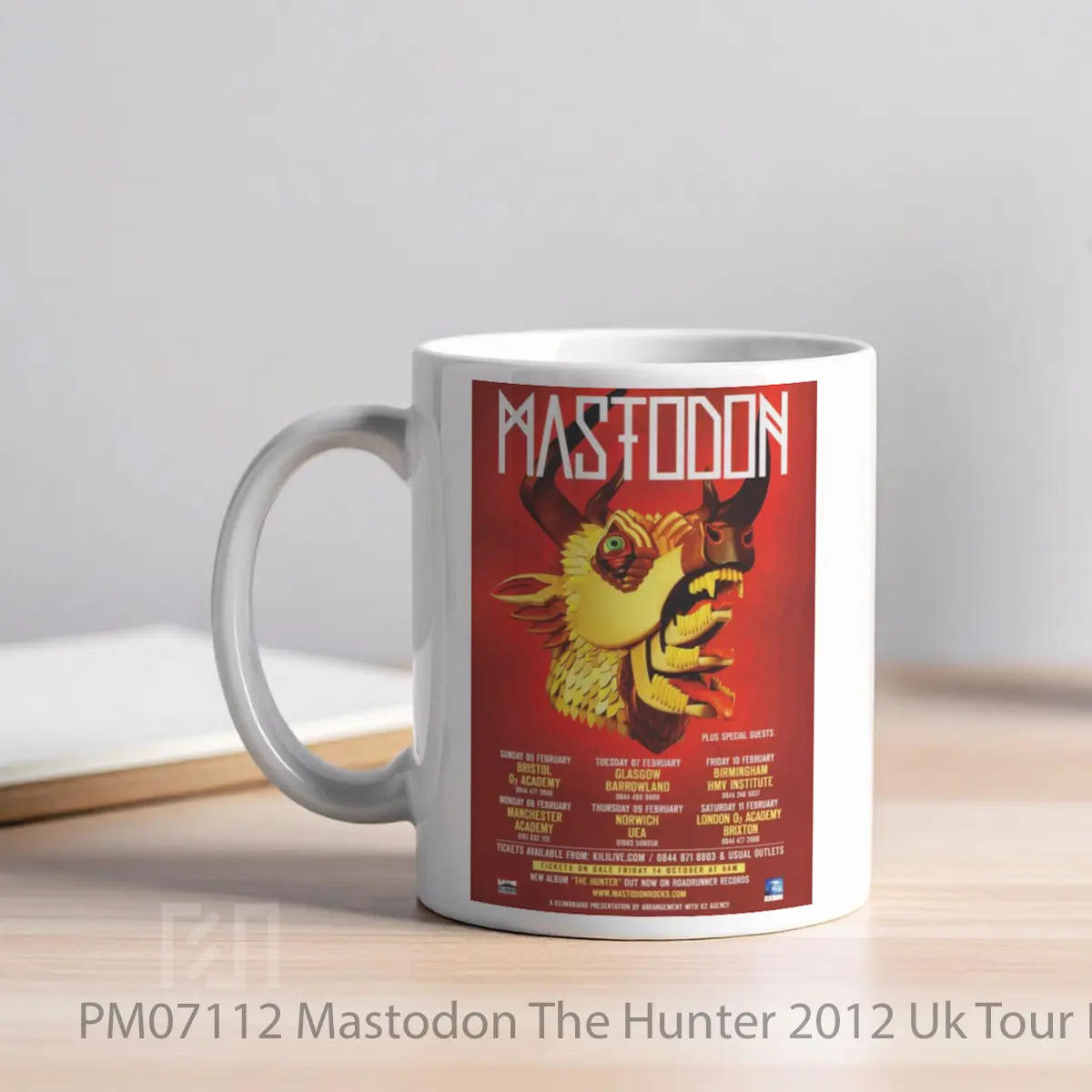 Mug Mastodon The Hunter 2012 Uk Tour MPM07112 - All-side / Desain