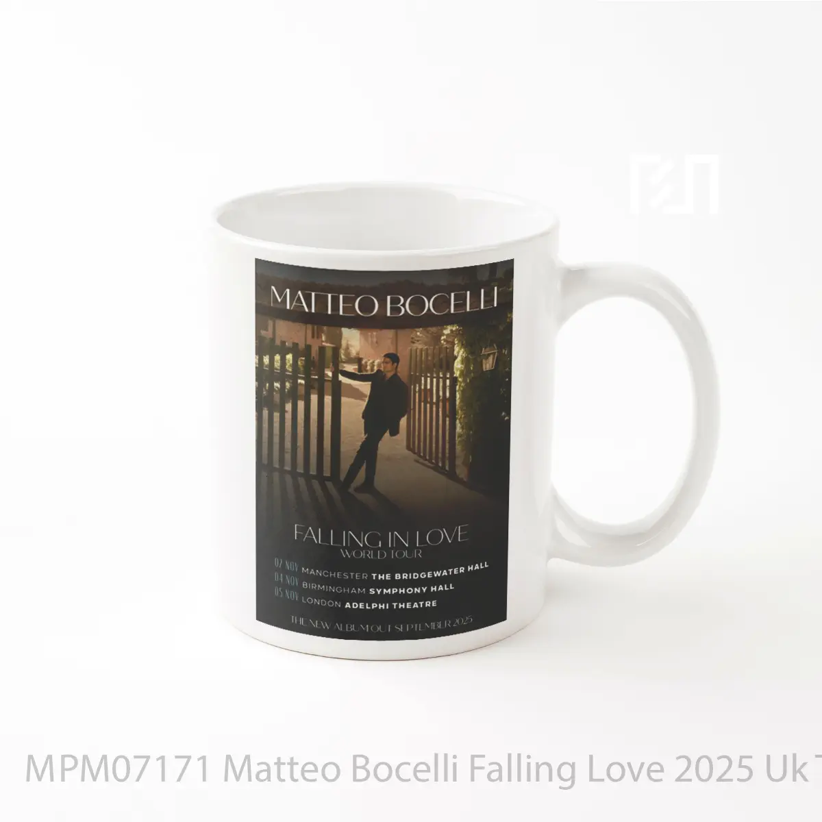 Mug Matteo Bocelli Falling Love 2025 Uk Tourposter MPM07171