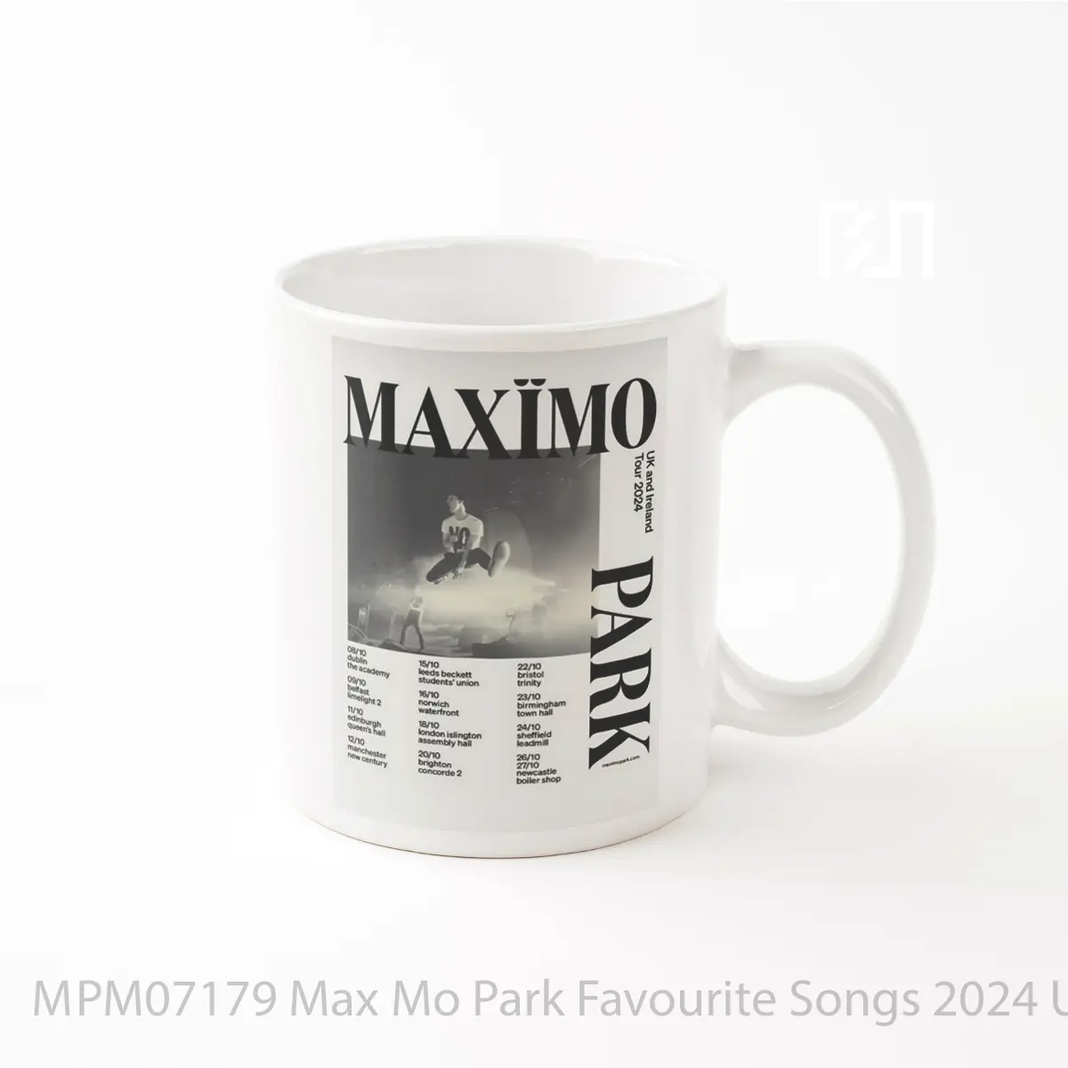 Mug Max Mo Park Favourite Songs 2024 Uk Ireland Tour MPM07179