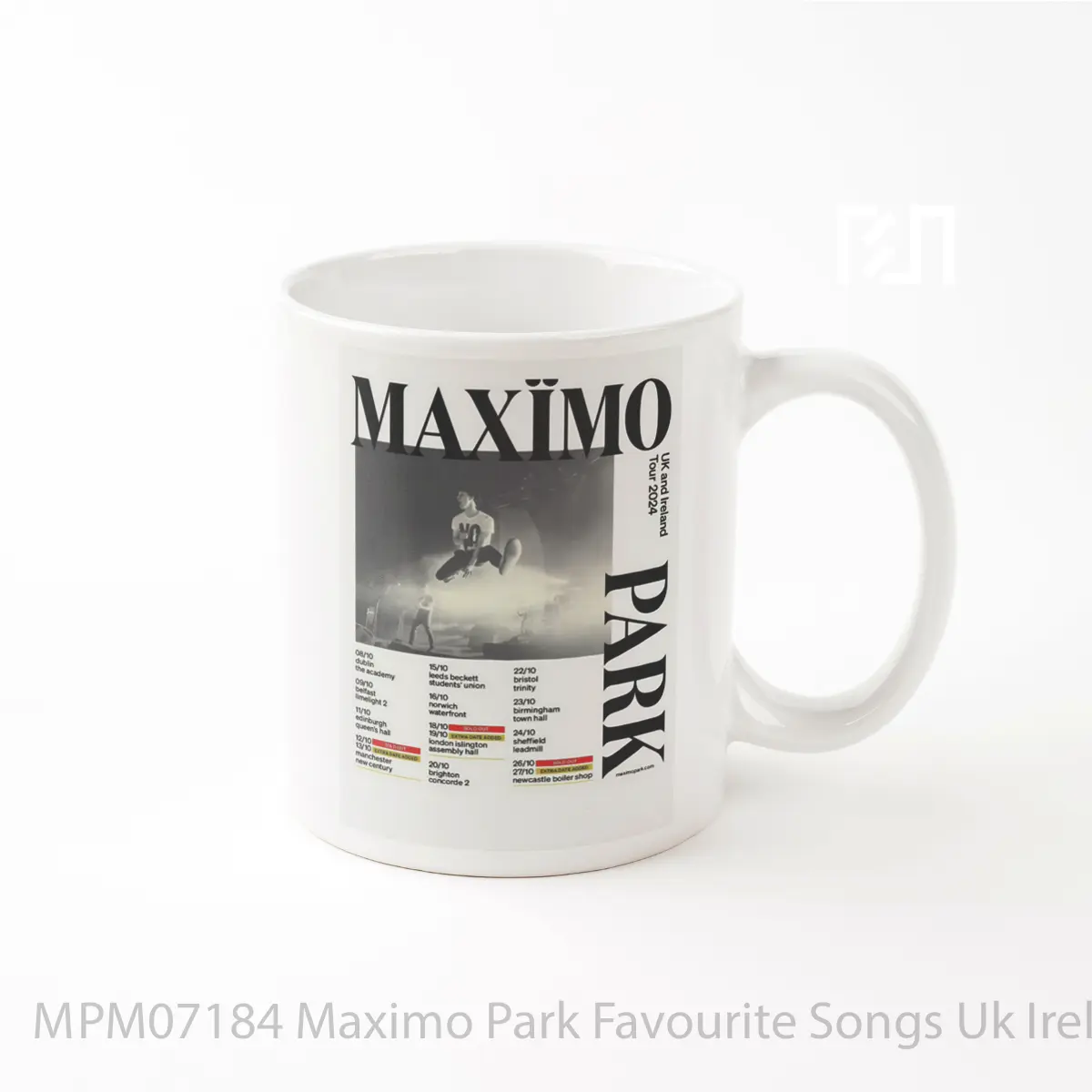 Mug Maximo Park Favourite Songs Uk Ireland Tour 2024 MPM07184