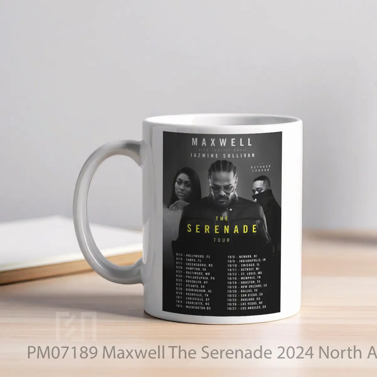 Mug Maxwell The Serenade 2024 North American Tour Post MPM07189 - All-side / Desain