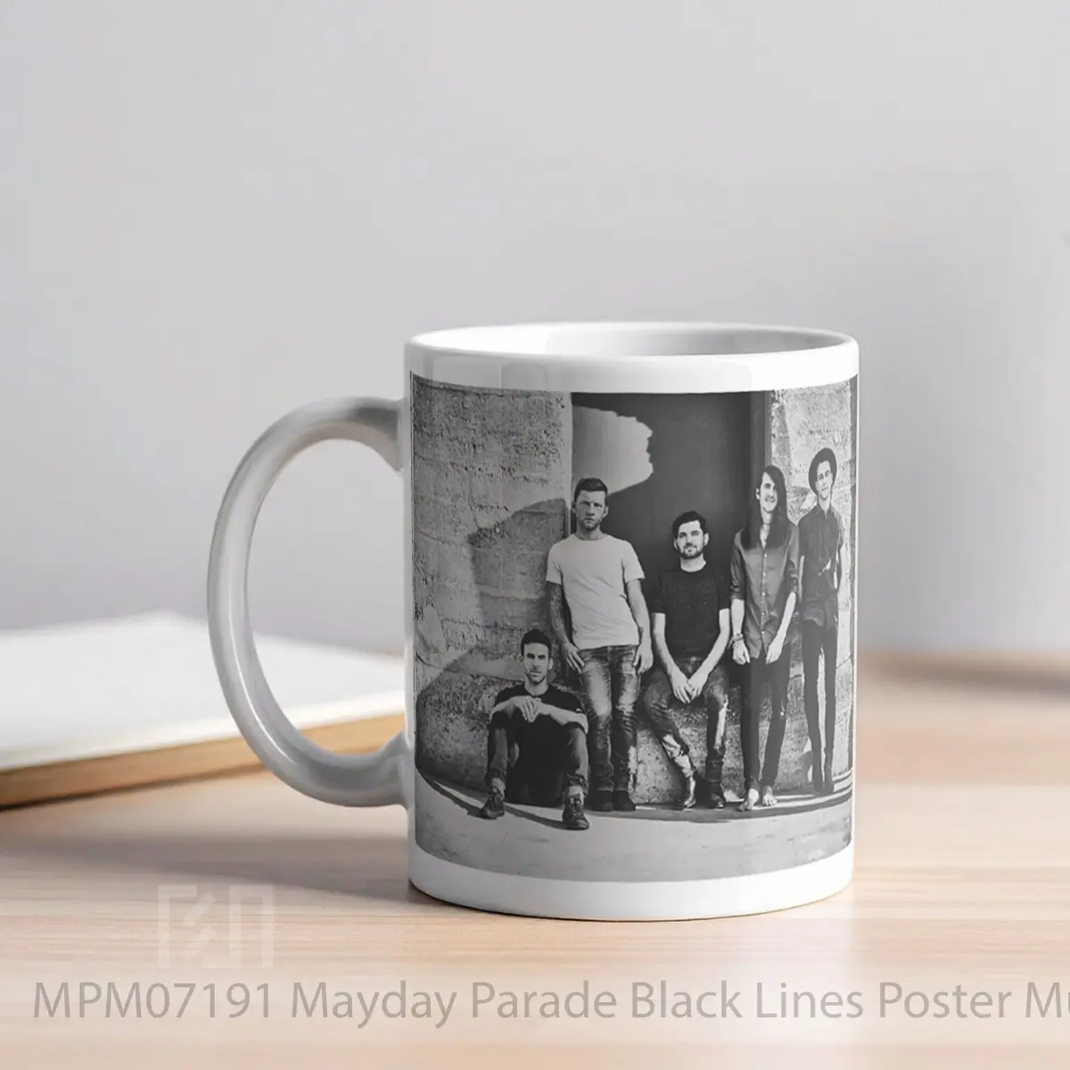 Mug Mayday Parade Black Lines MPM07191 - All-side / Desain