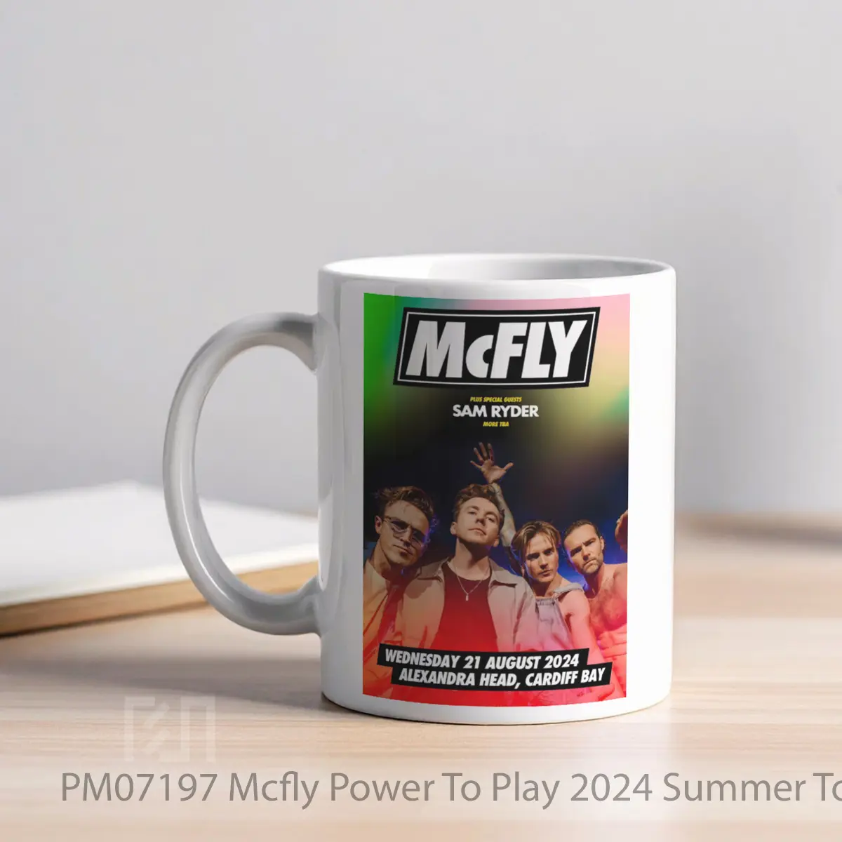 Mug Mcfly Power To Play 2024 Summer Tour Cardiff Bay Alexandra Head MPM07197 - All-side / Desain