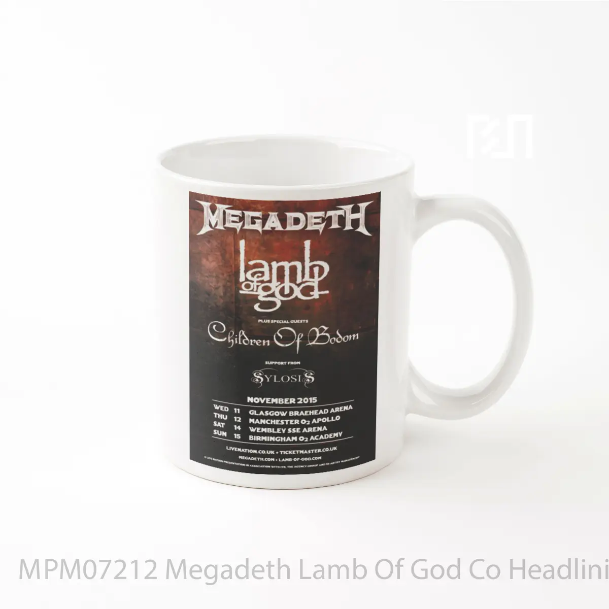 Mug Megadeth Lamb Of God Co Headlining Tour 2015 MPM07212