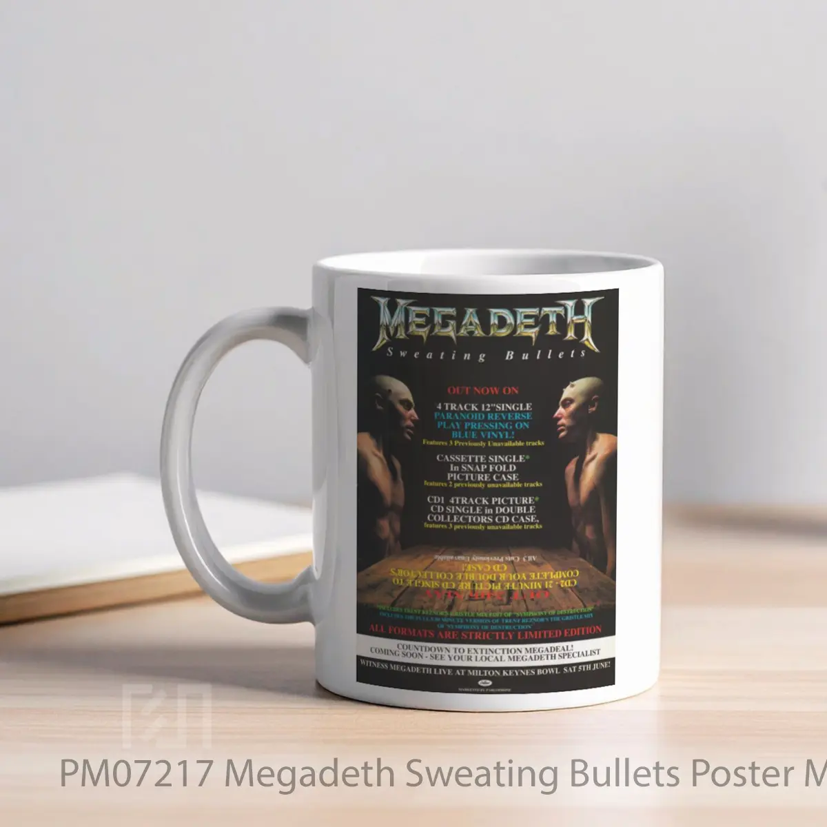 Mug Megadeth Sweating Bullets MPM07217 - All-side / Desain