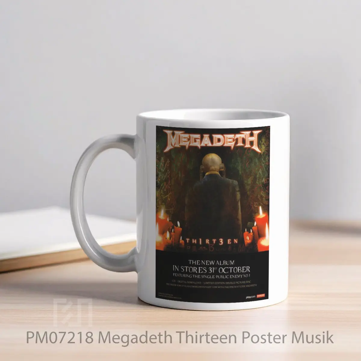 Mug Megadeth Thirteen MPM07218 - All-side / Desain