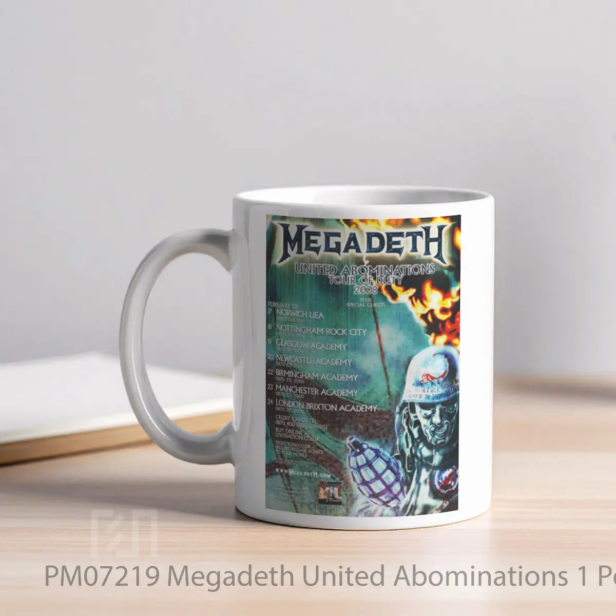 Mug Megadeth United Abominations 1 MPM07219 - All-side / Desain