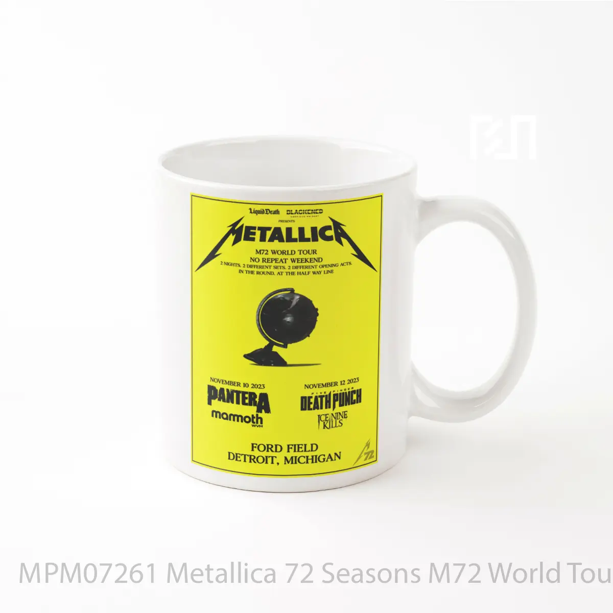 Mug Metallica 72 Seasons M72 World Tour Detroit Michigan MPM07261