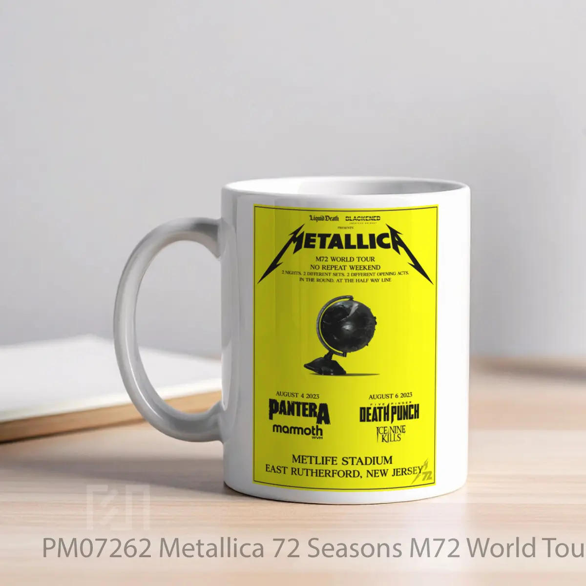 Mug Metallica 72 Seasons M72 World Tour East Rutherford MPM07262 - All-side / Desain