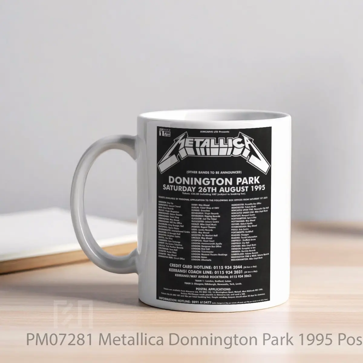 Mug Metallica Donnington Park 1995 MPM07281 - All-side / Desain