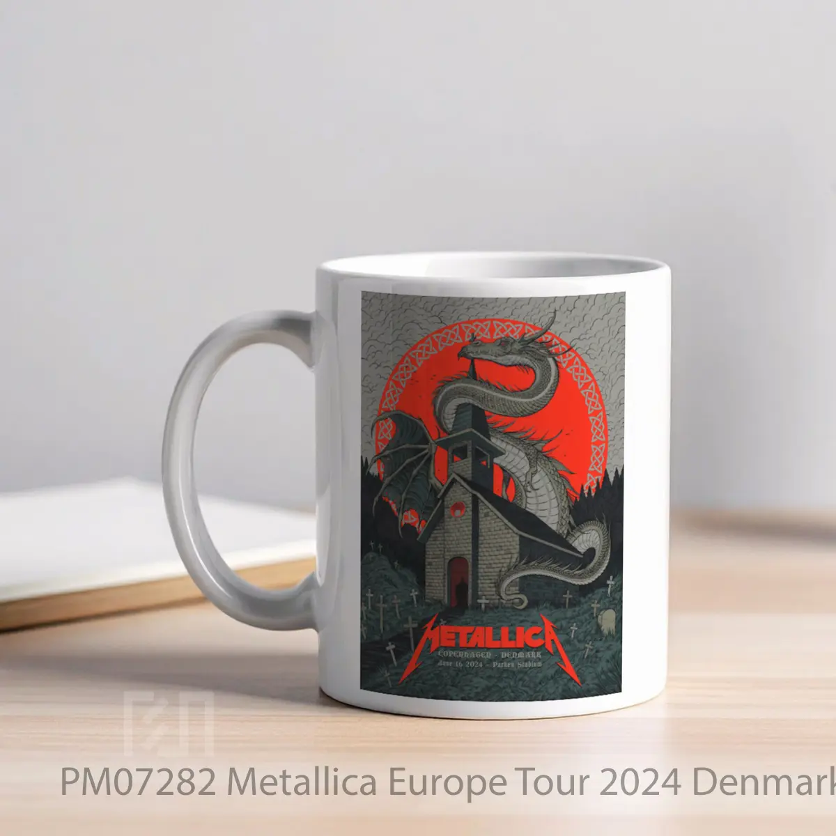 Mug Metallica Europe Tour 2024 Denmark 16 June MPM07282 - All-side / Desain