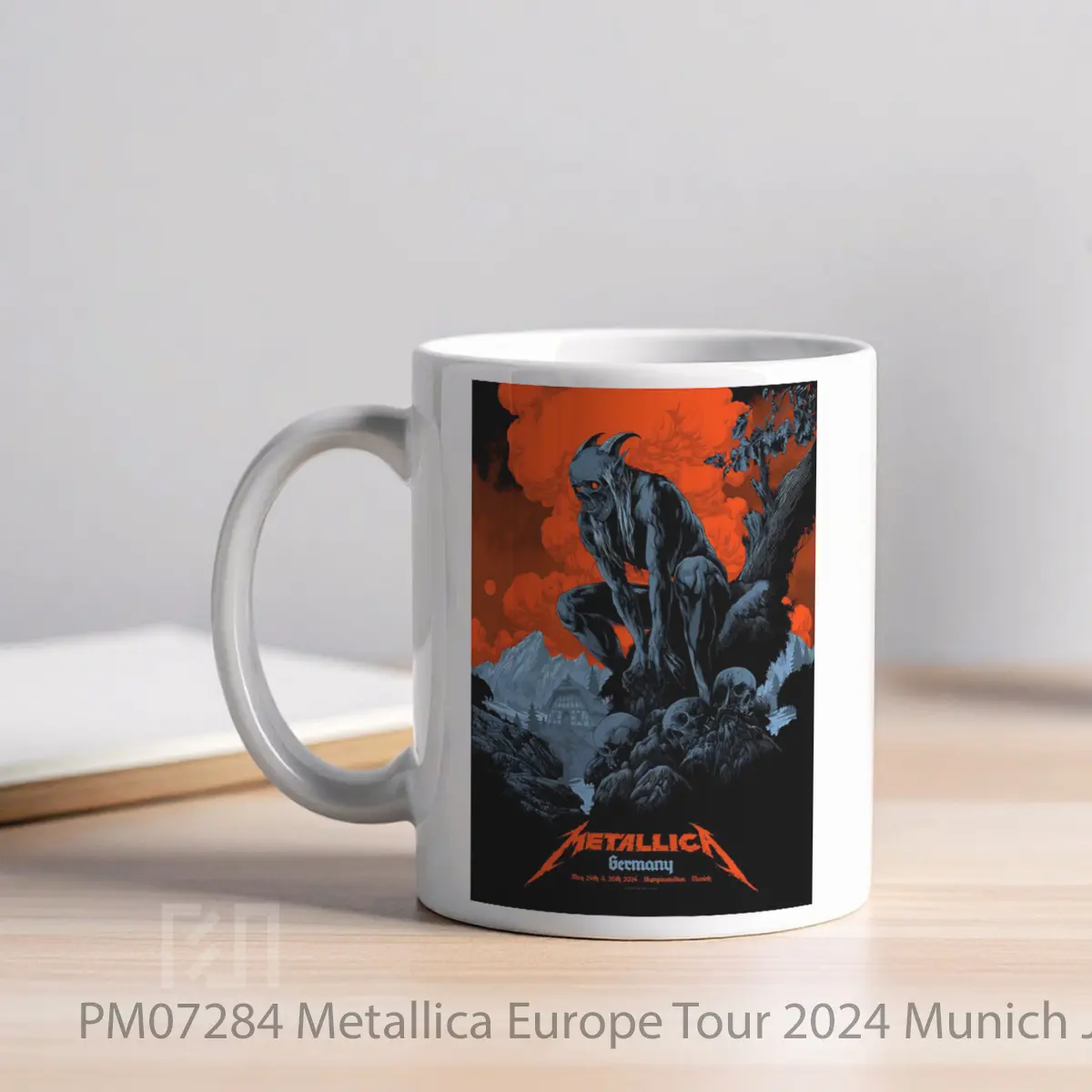 Mug Metallica Europe Tour 2024 Munich Jerman MPM07284 - All-side / Desain