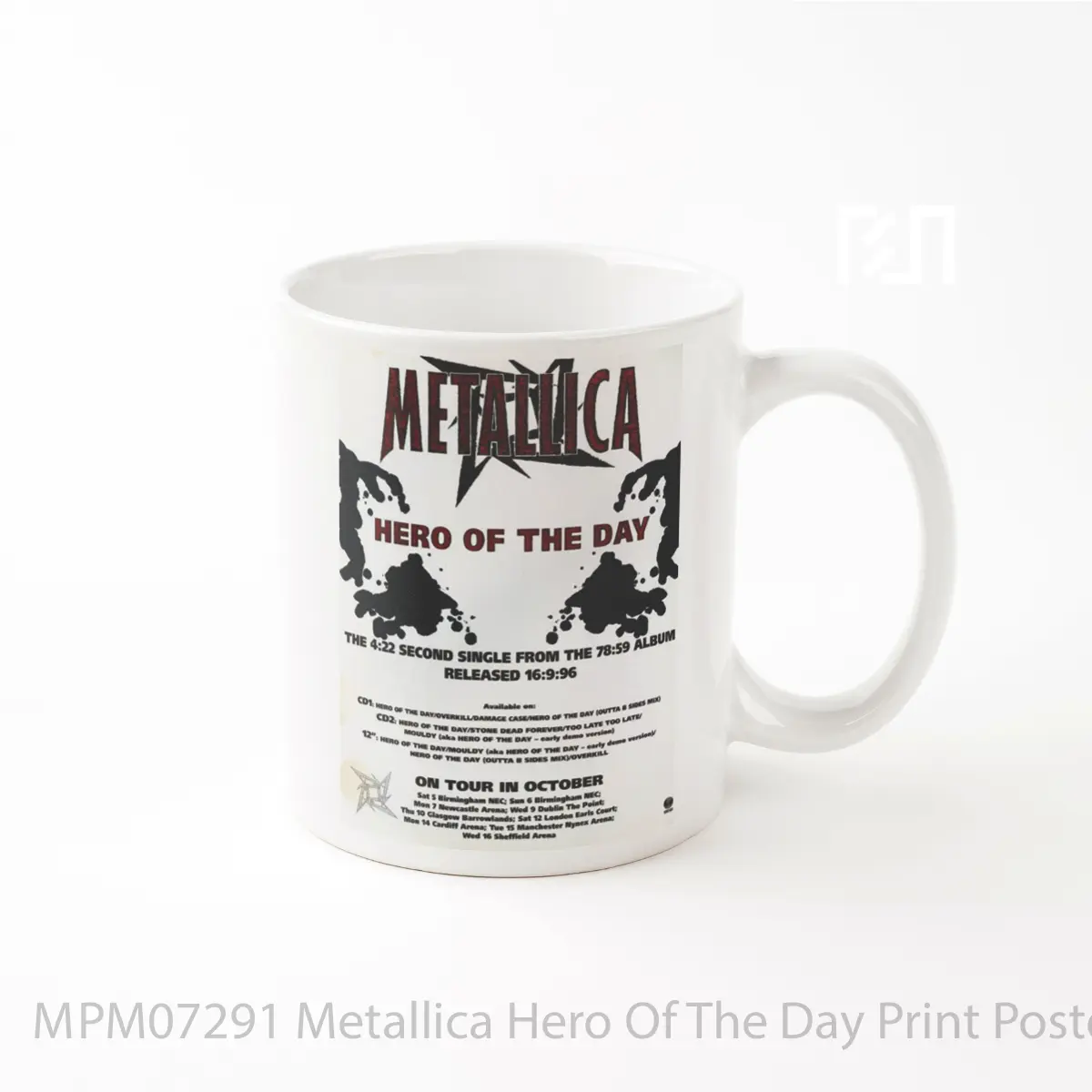 Mug Metallica Hero Of The Day Print MPM07291
