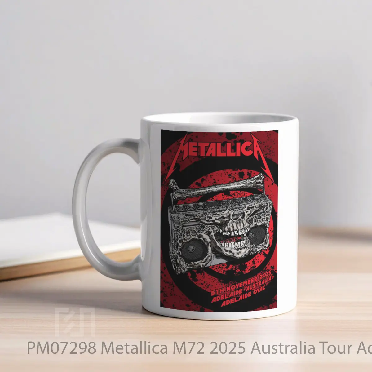 Mug Metallica M72 2025 Australia Tour Adelaide Oval MPM07298 - All-side / Desain