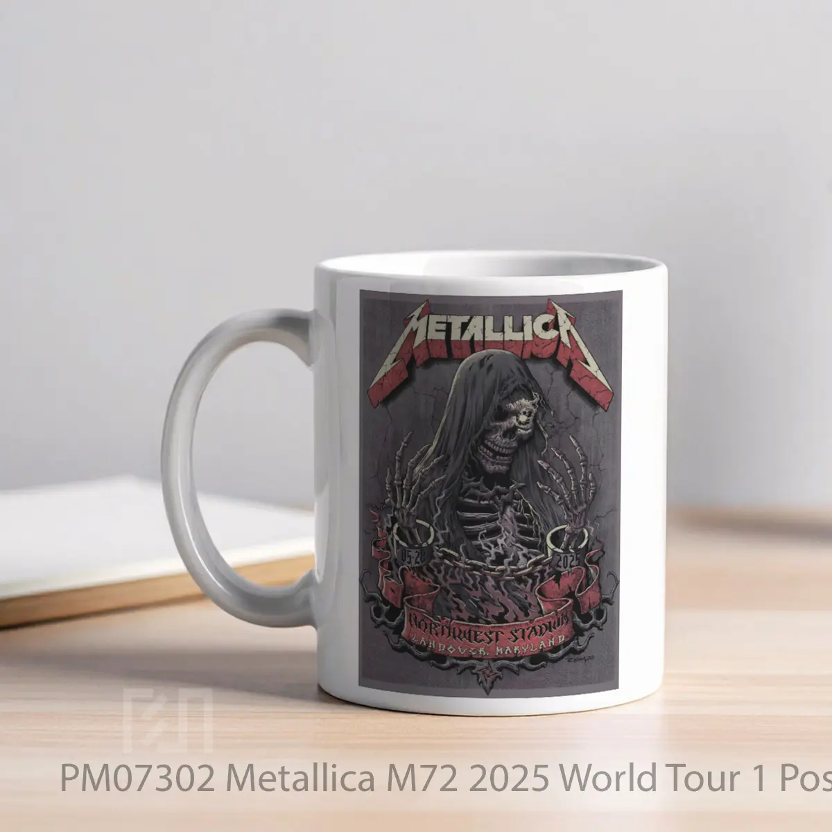 Mug Metallica M72 2025 World Tour 1 MPM07302 - All-side / Desain