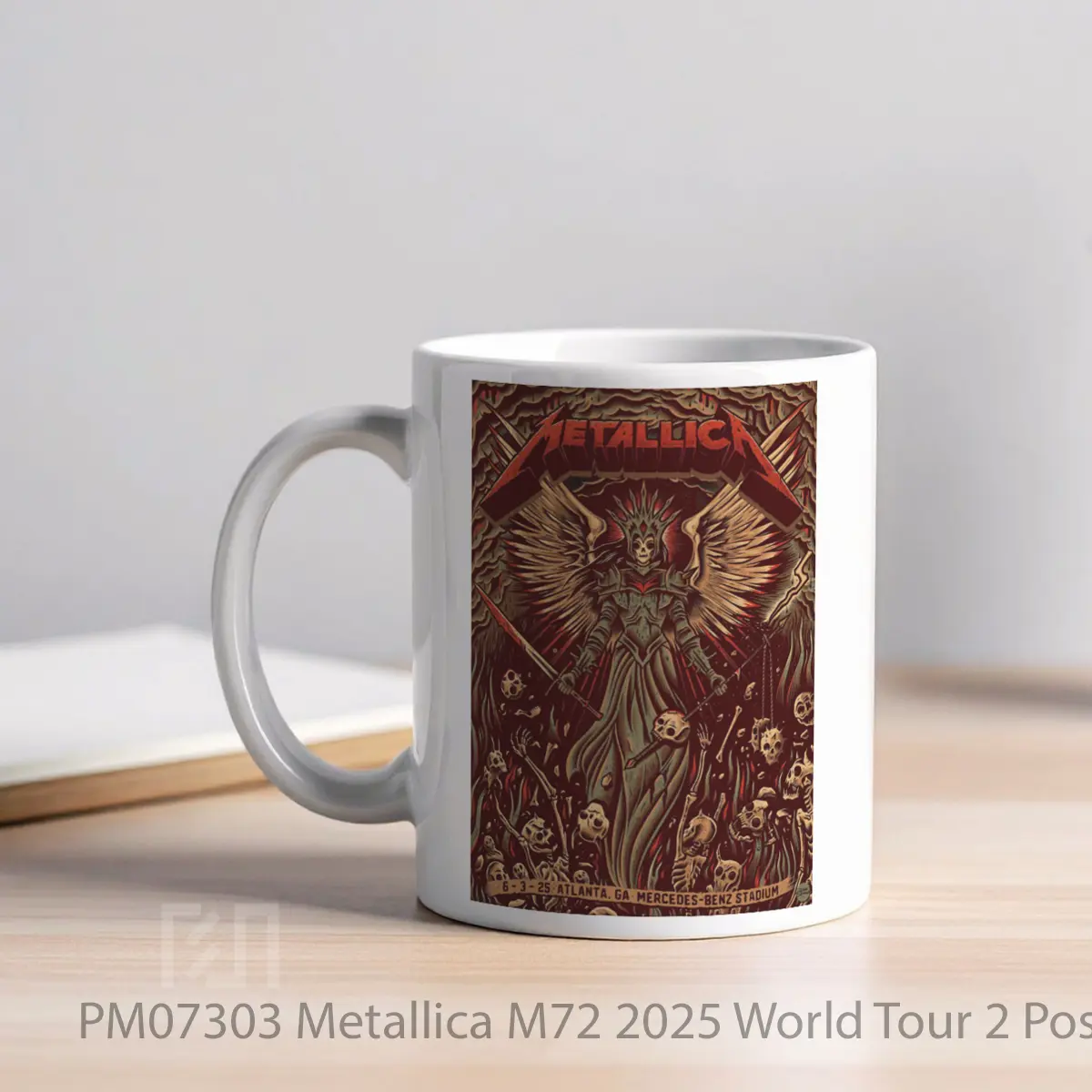 Mug Metallica M72 2025 World Tour 2 MPM07303 - All-side / Desain