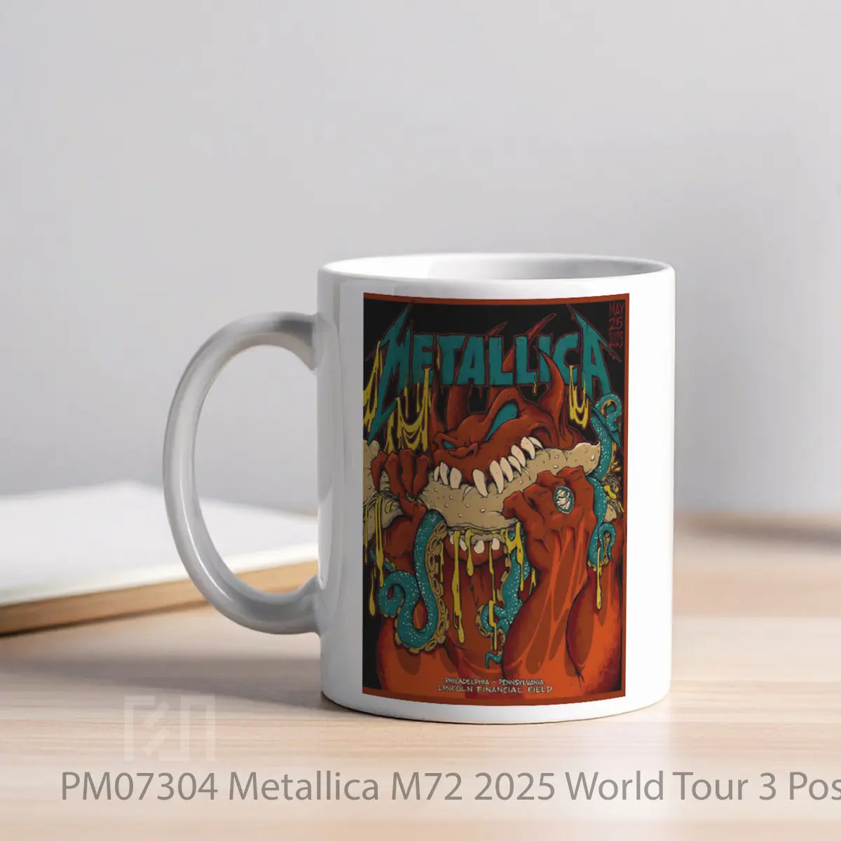 Mug Metallica M72 2025 World Tour 3 MPM07304 - All-side / Desain
