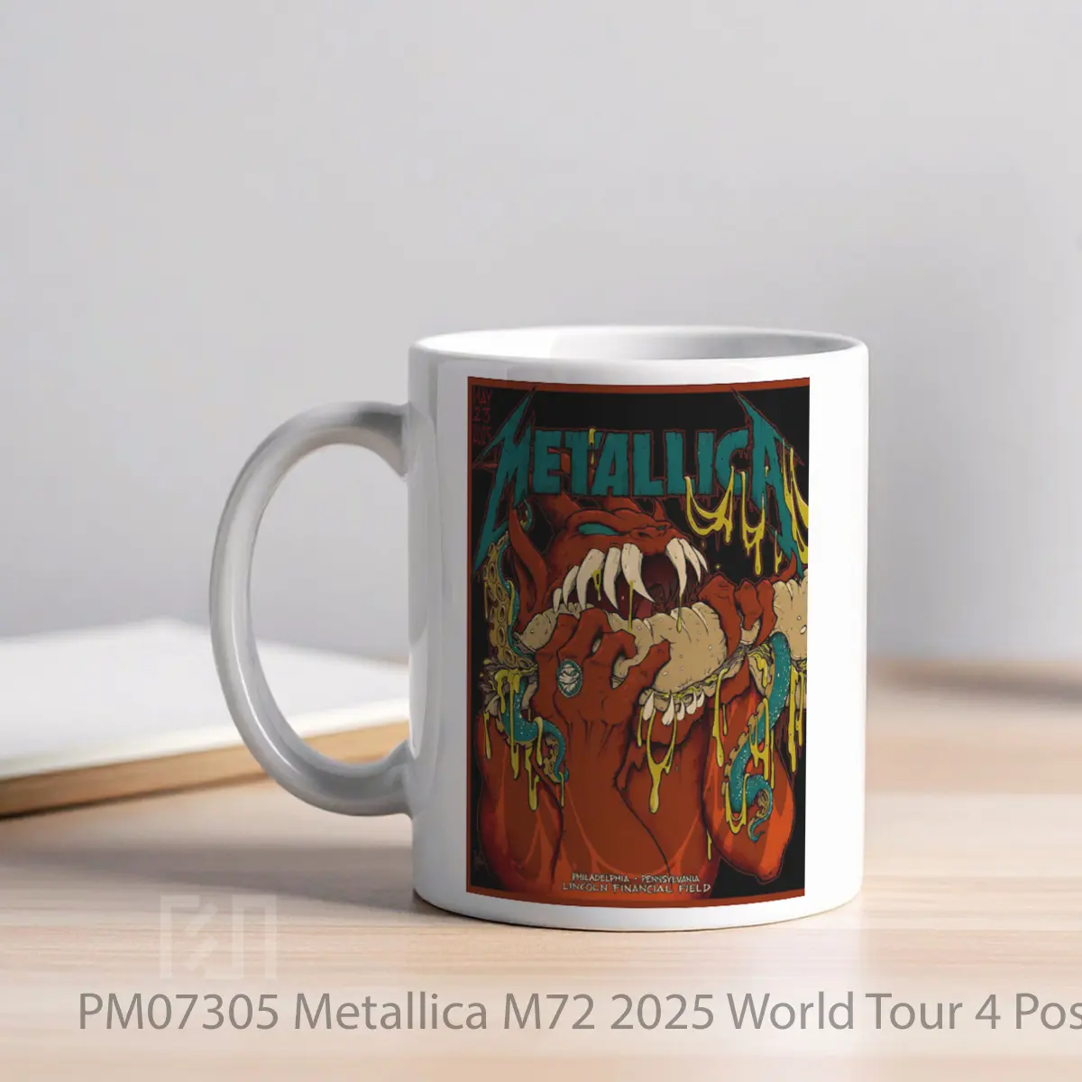 Mug Metallica M72 2025 World Tour 4 MPM07305 - All-side / Desain