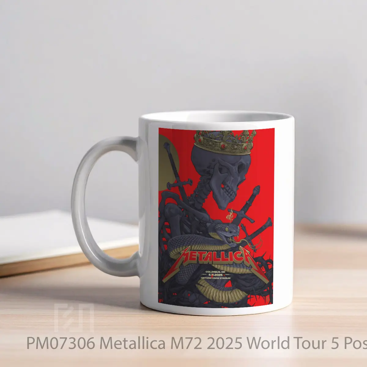 Mug Metallica M72 2025 World Tour 5 MPM07306 - All-side / Desain