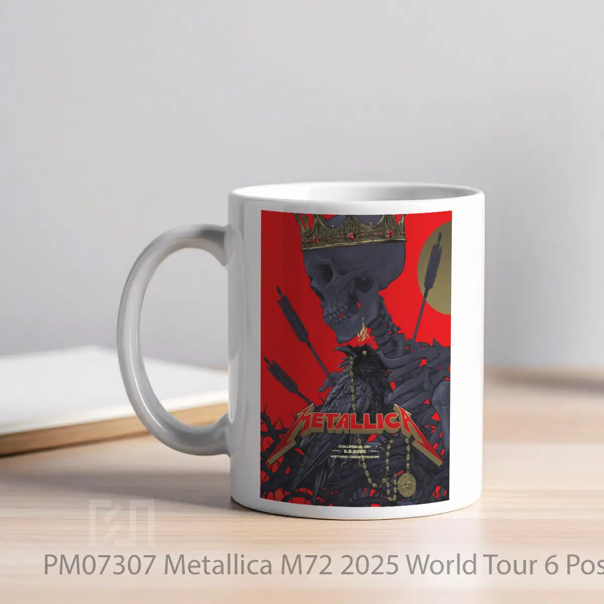 Mug Metallica M72 2025 World Tour 6 MPM07307 - All-side / Desain