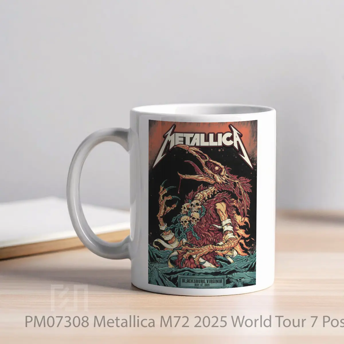 Mug Metallica M72 2025 World Tour 7 MPM07308 - All-side / Desain