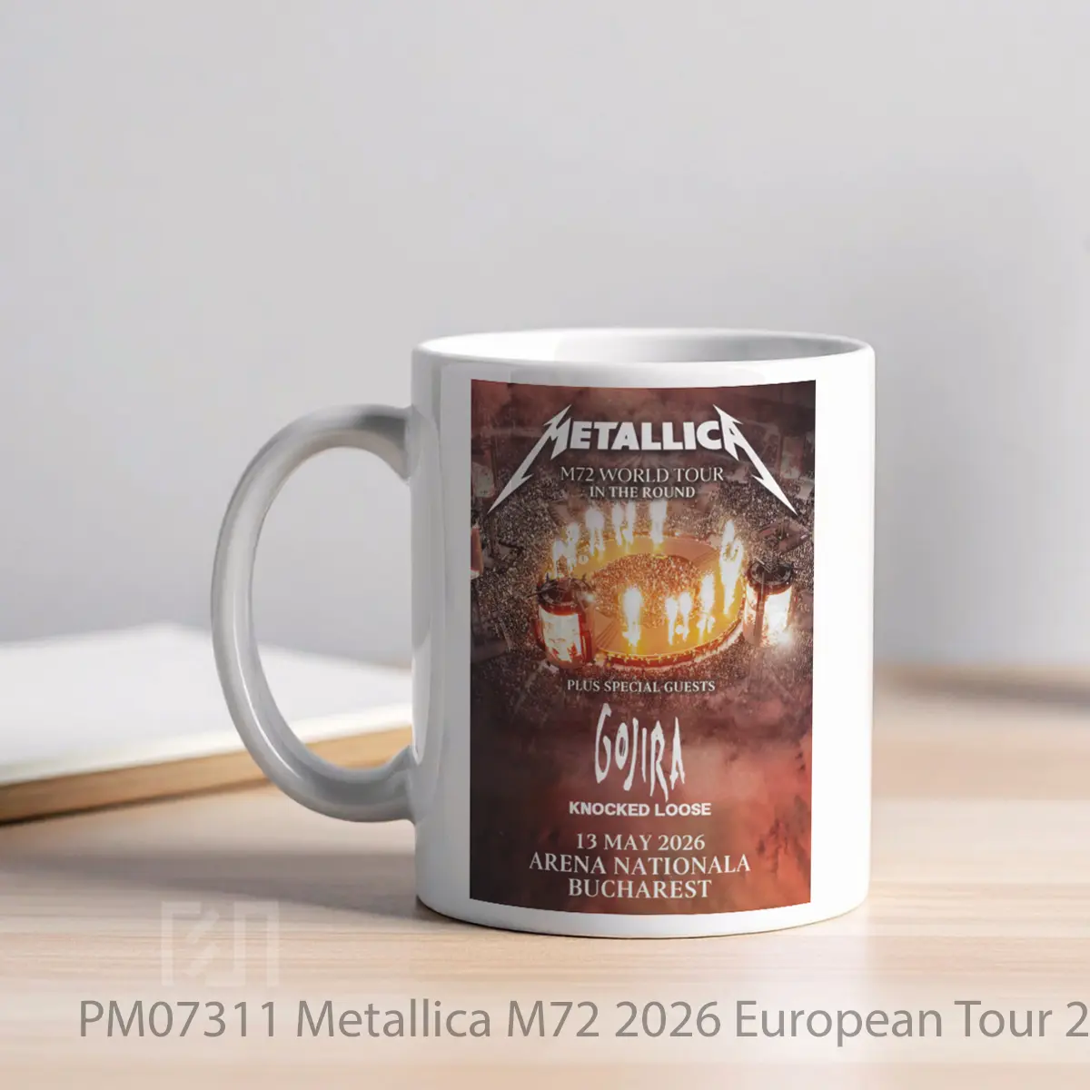 Mug Metallica M72 2026 European Tour 2 MPM07311 - All-side / Desain