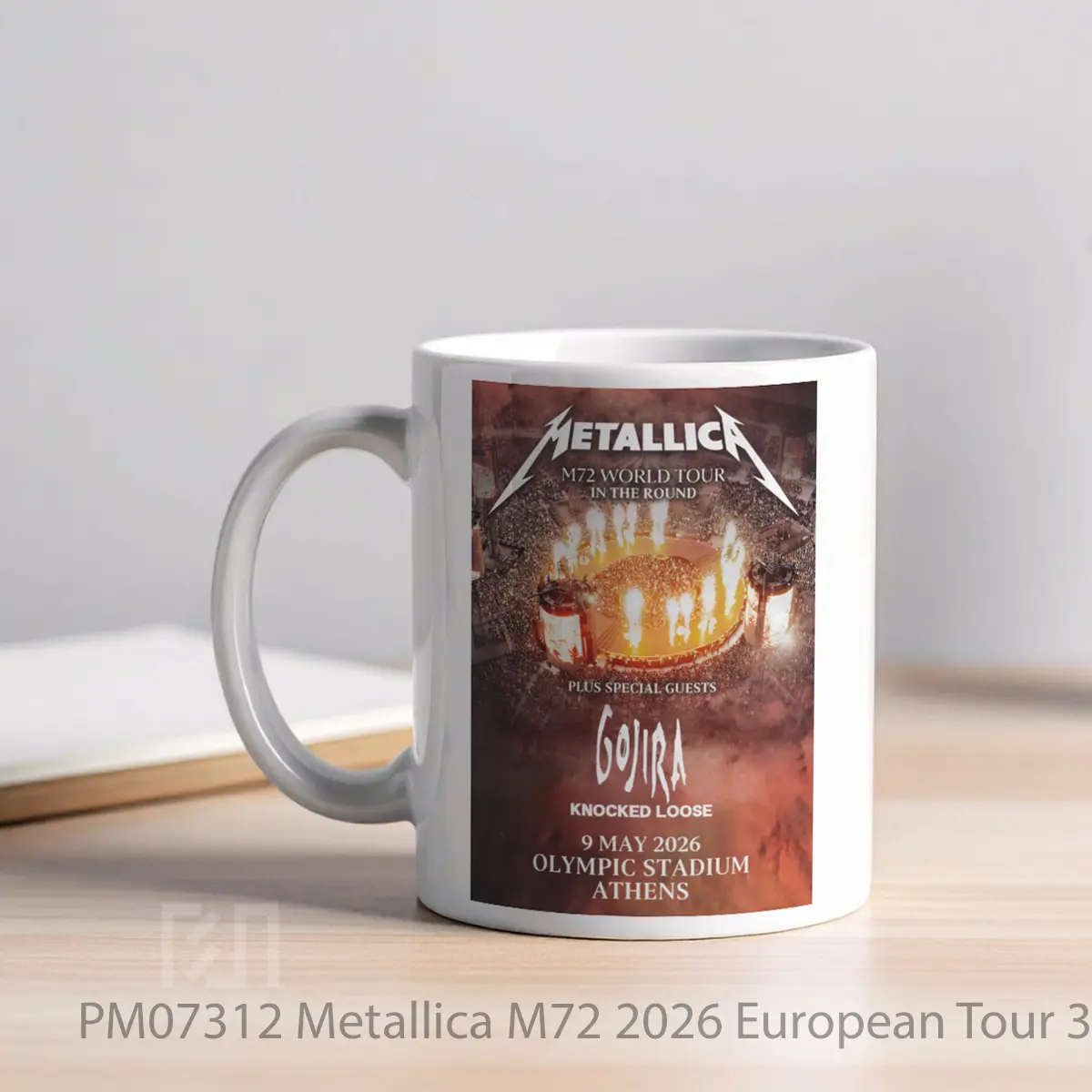 Mug Metallica M72 2026 European Tour 3 MPM07312 - All-side / Desain