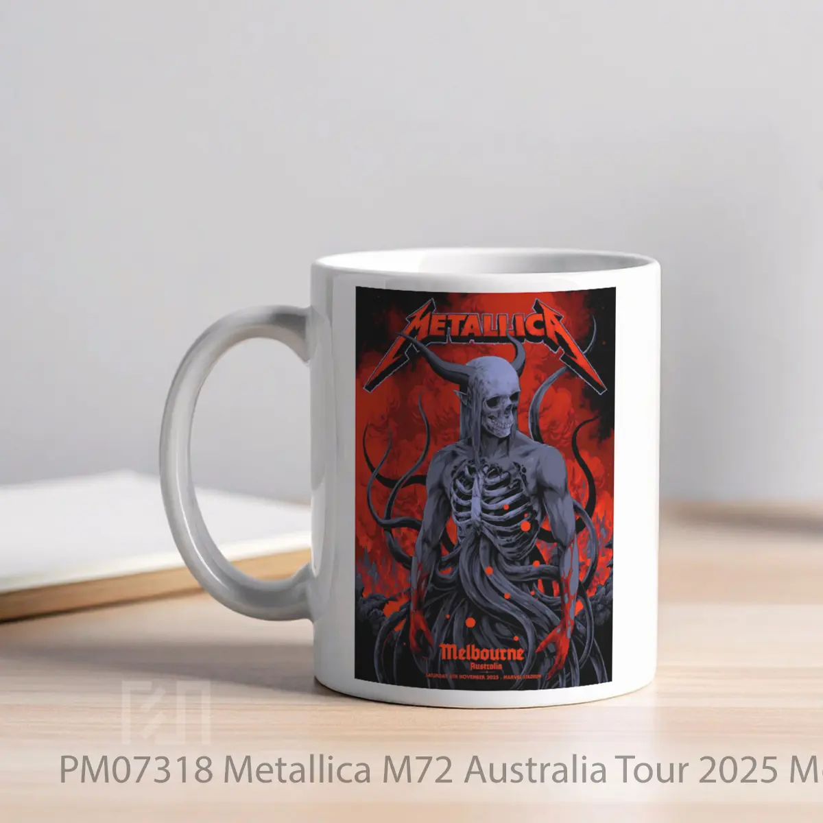 Mug Metallica M72 Australia Tour 2025 Melbourne MPM07318 - All-side / Desain