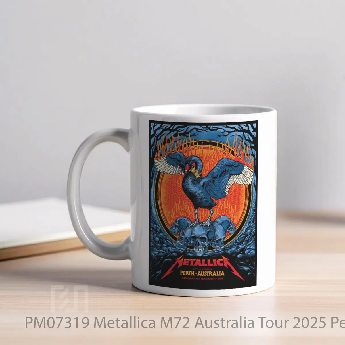 Mug Metallica M72 Australia Tour 2025 Perth Optus Stadium MPM07319 - All-side / Desain