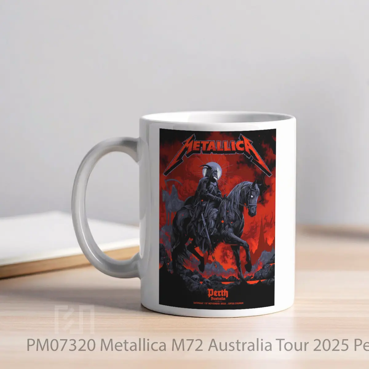 Mug Metallica M72 Australia Tour 2025 Perth MPM07320 - All-side / Desain