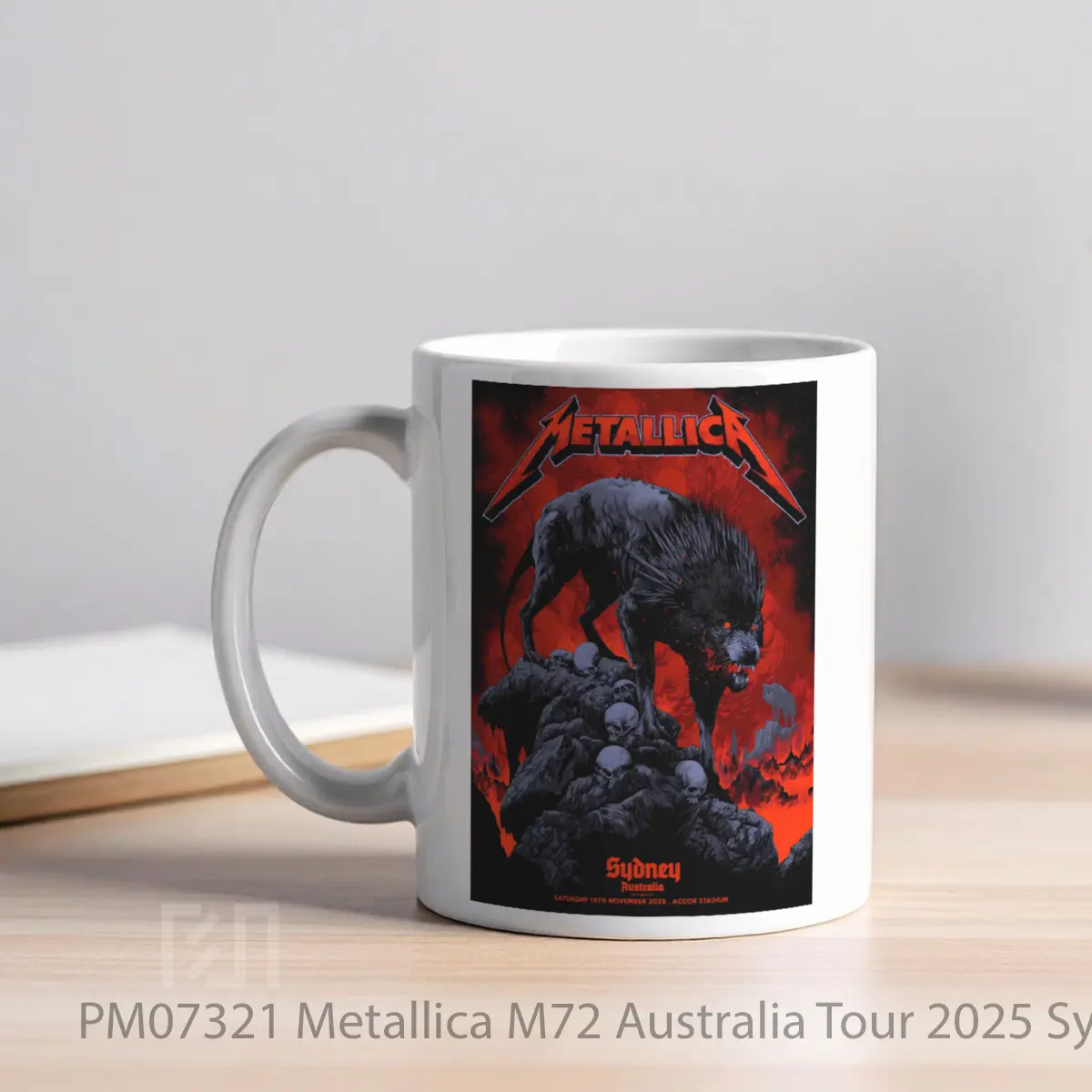 Mug Metallica M72 Australia Tour 2025 Sydney MPM07321 - All-side / Desain