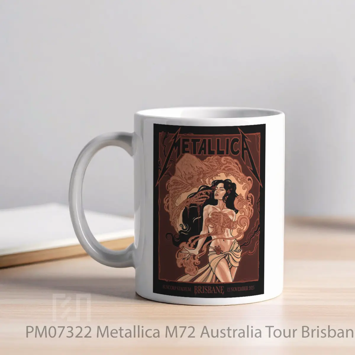 Mug Metallica M72 Australia Tour Brisbane Suncorp 2025 MPM07322 - All-side / Desain
