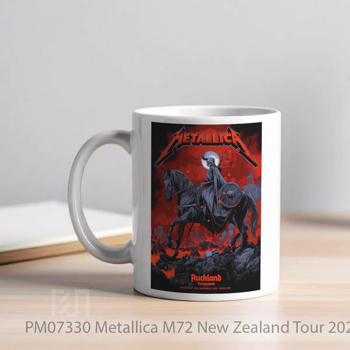 Mug Metallica M72 New Zealand Tour 2025 Auckland Eden Park MPM07330 - All-side / Desain