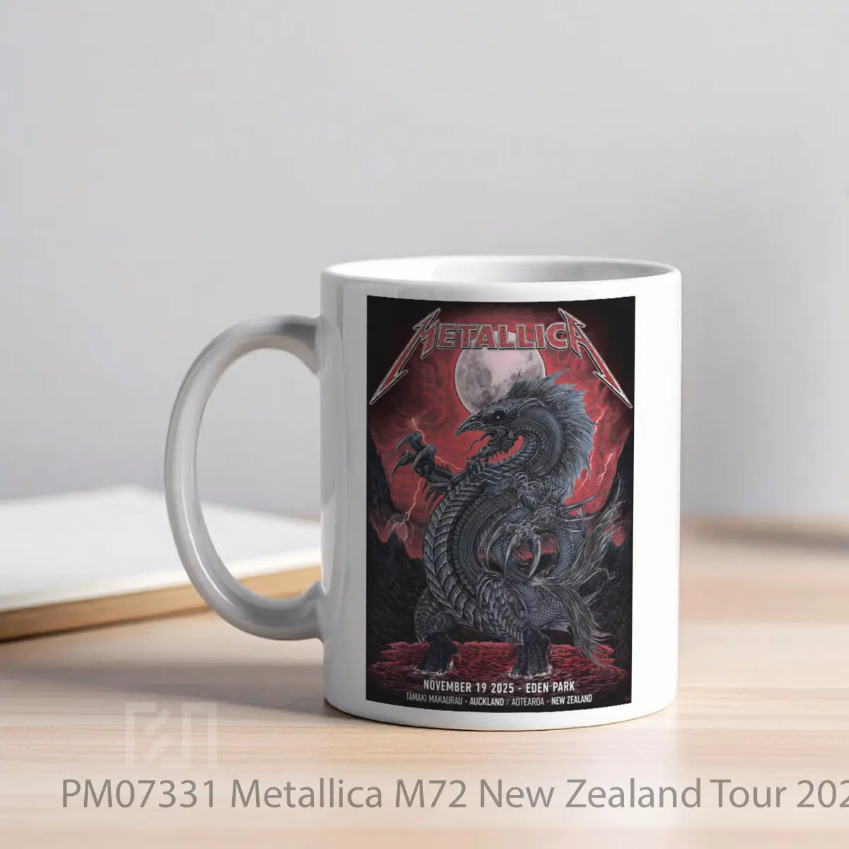 Mug Metallica M72 New Zealand Tour 2025 Auckland Eden Park MPM07331 - All-side / Desain