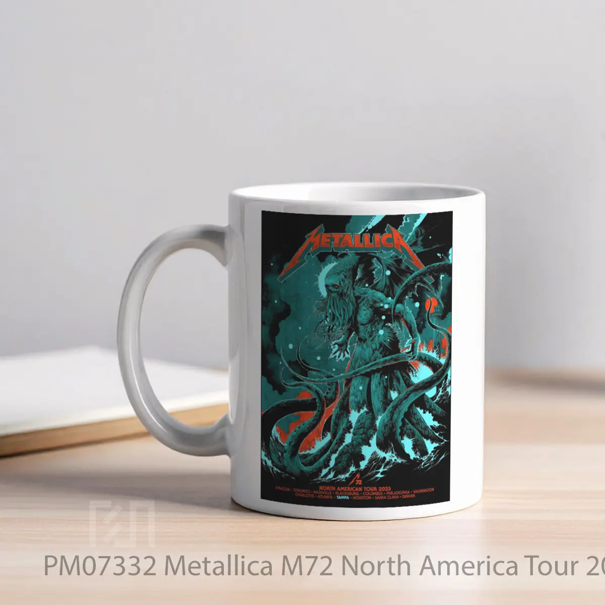Mug Metallica M72 North America Tour 2025 Tampa MPM07332 - All-side / Desain