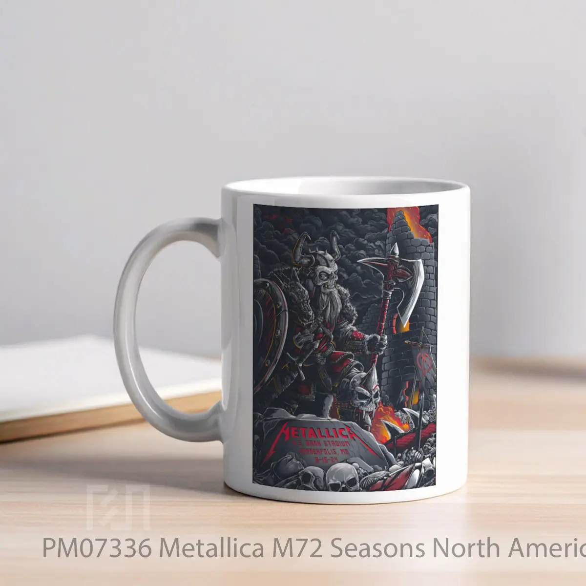 Mug Metallica M72 Seasons North American Tour 2024 Michigan Alt MPM07336 - All-side / Desain