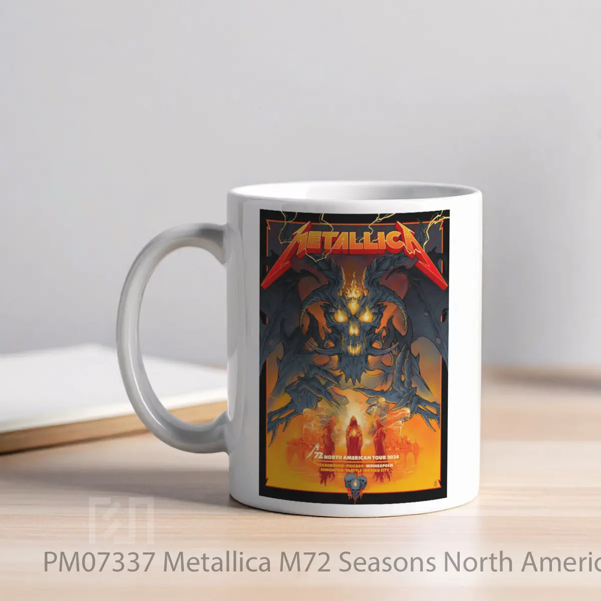 Mug Metallica M72 Seasons North American Tour 2024 Michigan MPM07337 - All-side / Desain