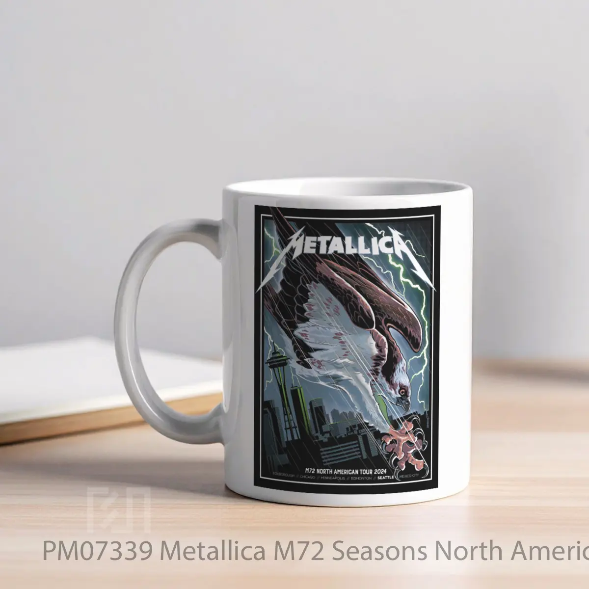 Mug Metallica M72 Seasons North American Tour 2024 Seattle Alt MPM07339 - All-side / Desain