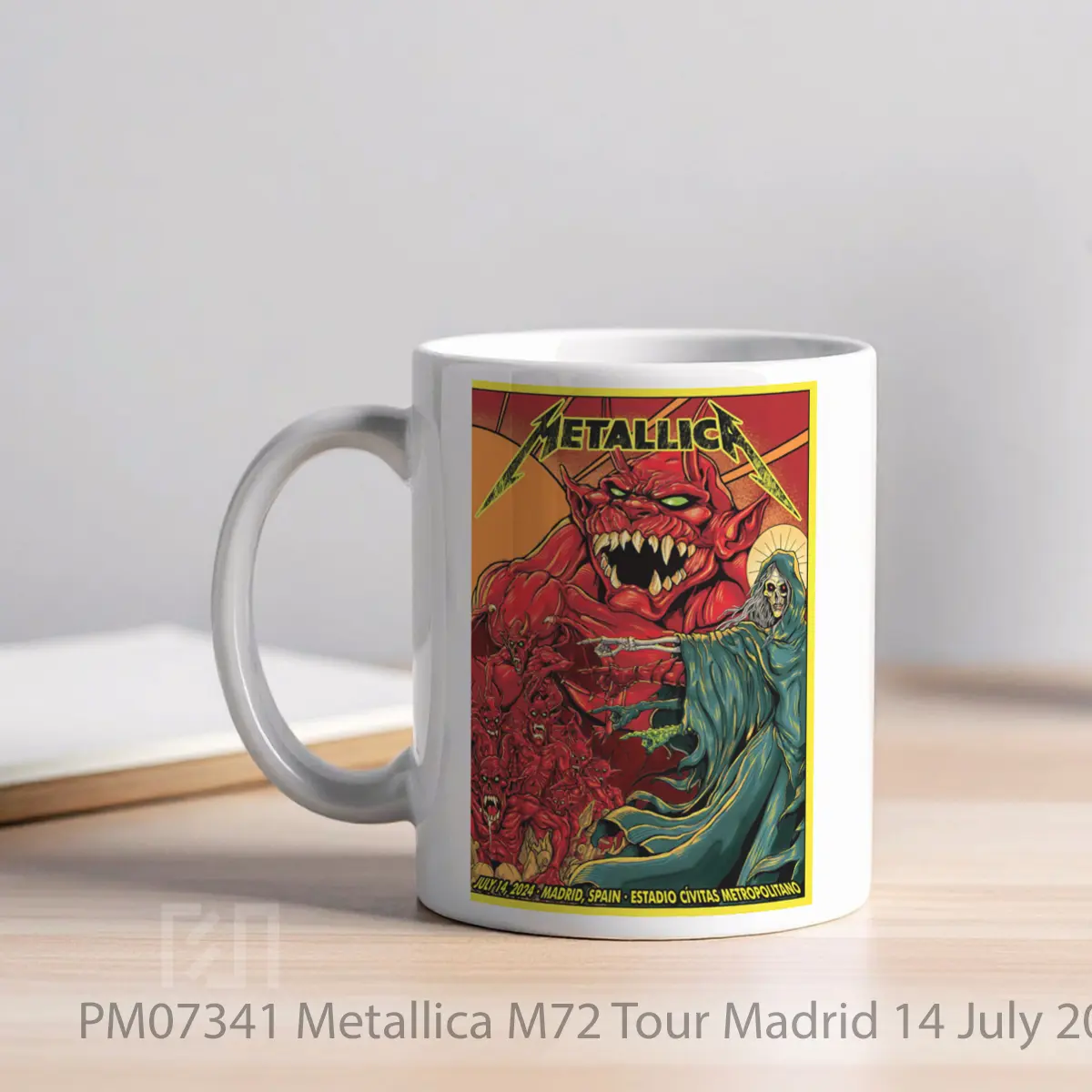 Mug Metallica M72 Tour Madrid 14 July 2024 MPM07341 - All-side / Desain