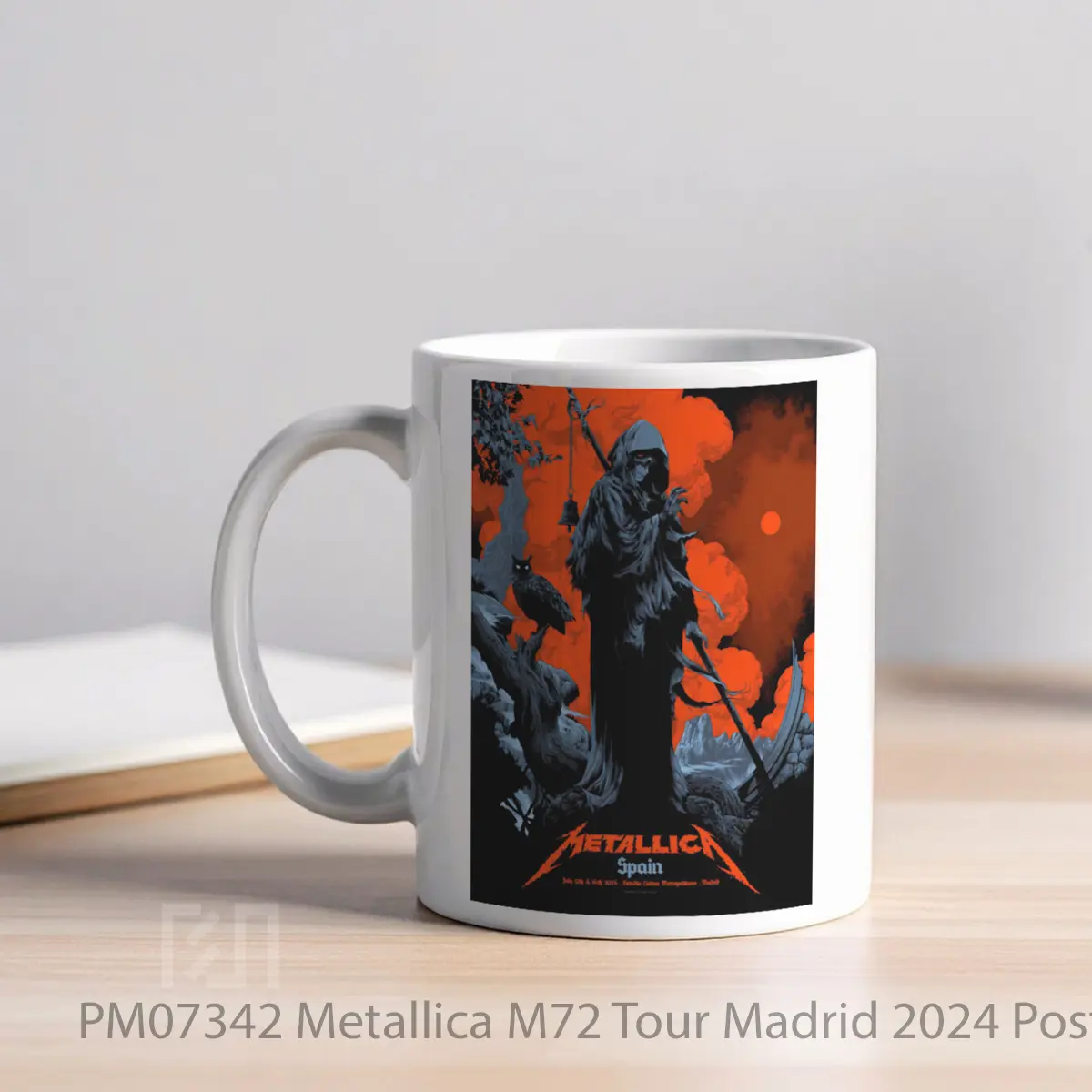 Mug Metallica M72 Tour Madrid 2024 MPM07342 - All-side / Desain
